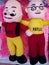 Motu patlu indian cartoon characters isolated on toy shop in india dec 2019