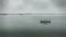 Motueka seafront, on a grey gloomy evening, the Motueka sandspit in the background, Tasman region, Aotearoa / New Zealand