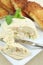 Moulded chicken meat pate vertical