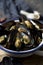 Moules mariniere, a french recipe of mussels