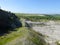 On mound rising up by chalk pit