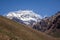 Mount Aconcagua. highest pik of south America