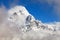 Mount Ama Dablam within clouds, way to Everest base camp