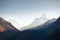 Mount Ama Dablam in the morning sunrise in Himalayas, Nepal