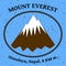 Mount Ama Dablam mountain vector illustration
