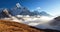 Mount Ama Dablam, Nepalese himalayas mountains