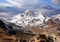 Mount Annapurna view from Annapurna base camp in Nepal Himalaya