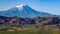 Mount Ararat, Agri Dagi, mountain, volcano, Igdir, Turkey, Middle East, nature, landscape, aerial view, Noah, Ark