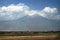 Mount Ararat with clouds behind in Ararat City.