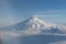 Mount Ararat over the clouds