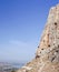 Mount arbel and historic caves with sea of galilee