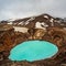 Mount Askja geothermal lake  Iceland