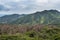 Mount Aso landscape which is active volcano in Kumamoto, Japan