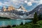 Mount Assiniboine with lake
