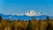 Mount Baker, a dormant volcano in Washington State viewed from Glen Valley, BC, Canada