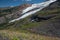 Mount Baker glaciers, creeks, waterfalls and summer wildflowers, WA, USA