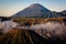 Mount Batok with Mount Semeru in East Java