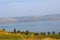 Mount of Beatitudes Church of The Beatitudes with view on Sea of Galilee, Israel