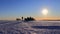 MOUNT BROCKEN, SAXONY-ANHALT, GERMANY - FEBRUARY 15, 2019: People enjoying the winter sun on top of Mount Brocken.