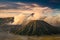 Mount Bromo volcano Gunung Bromo during sunrise Bromo Tengger Semeru National Park, East Java, Indonesia.