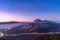 Mount Bromo volcano before sunrise, in East Java, Indonesia