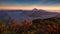 Mount Bromo volcano during sunset