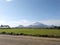 Mount Ceremai taken from the soccer field lapangan