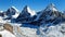 Mount Cholo, Kangchung peak and Nirekha peak, NEpal