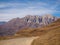 Mount Chydjyty Khokh. View from Dargavs. North Ossetia. Russia