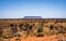 Mount Conner or Attila mountain scenic view in central outback Australia