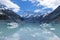 Mount Cook above glacial lake Hooker, Southern Alps,  New Zealand