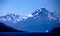 Mount Cook New Zealand sailboat