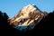 Mount cook summit in south island, New Zealand, the photograph was taken from Aoraki mount cook village