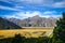 Mount Cook valley landscape, New Zealand