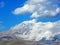 Mount Damavand and clouds , Alborz mountains Iran