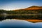 Mount Deception reflecting in a pond in White Mountain National