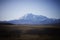 Mount Elbrus, the highest mountain in Russia. North Caucasus. Sunset overlooking Elbrus