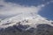 Mount Elbrus. Landscape view in the south-east of mount from Cheget mount. Kabardino-Balkaria region, Russia. Its west