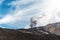 Mount Etna erupting with cloud of ash