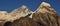 Mount Everest and Cholatse in autumn.