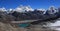 Mount Everest and Gokyo Lake seen from Renjo Pass