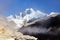 Mount Everest Lhotse and Lhotse Shar from Barun valley