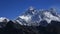 Mount Everest and Nuptse seen from near Renjo Pass