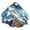 Mount Everest Sticker - Detailed Shading, Realistic Design