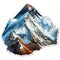 Mount Everest Sticker - Realistic Hyper-detailed Rendering