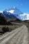 Mount everest from the trail of base camp