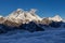 Mount Everest view from Renjo La pass.