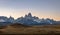 Mount Fitz Roy in Patagonia at sunset - El Chalten, Argentina