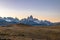 Mount Fitz Roy in Patagonia at sunset - El Chalten, Argentina