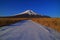 Mount Fuji with blue sky of snowy landscape from Nashigahara
